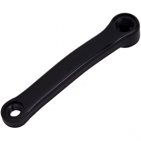 Ľavá kľuka oceľ/plast 170mm čierna